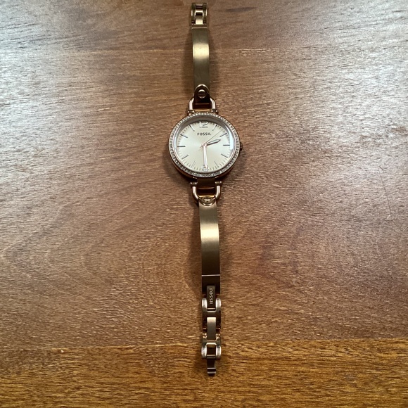 Fossil Georgia Glitz Rose Gold-tone Women’s Watch ES 3226 - Picture 3 of 11